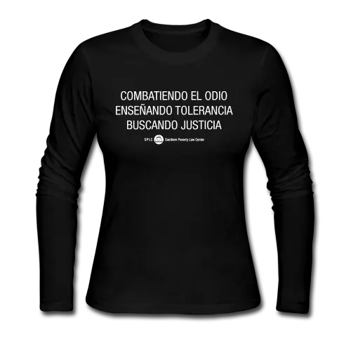 SPLC Spanish Tagline Women's Long-Sleeved Shirt - Women's Long Sleeve Jersey T-Shirt