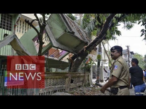 The Moment the Nepal earthquake hit