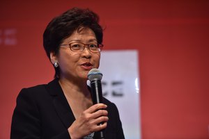 10 July 2018; Carrie Lam, Hong Kong Government, on Centre Stage during day one of RISE 2018