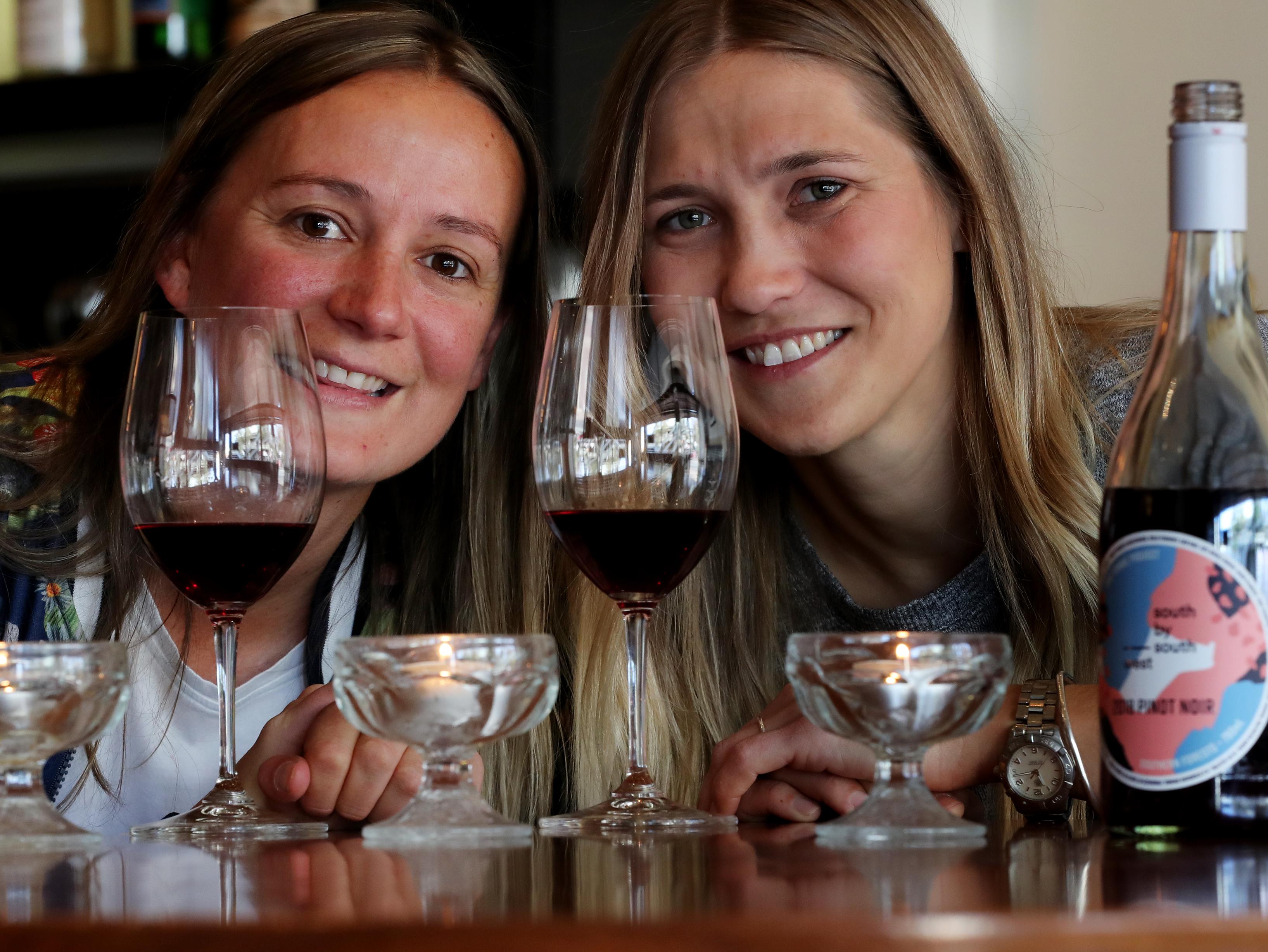 Liv Maiorana, left and Mij Patterson, winemakers and founders of South By South West winery in Margaret River, who are the winners of the Young Gun of Wine Peoples’ Choice Award.