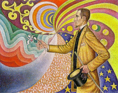 P. Signac's portrait of the anarchist Félix Fénéon