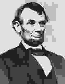 Abraham Lincoln, photograph by Mathew Brady.