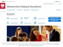 Ministerstwo Edukacji Narodowej - WordPress obsługuję oficjalną witrynę MEN RP w języku polskim i angielskim.