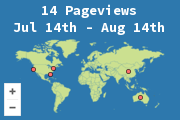 Locations of visitors to this page