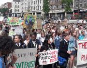 Climate strike, Nottingham, Market Square, 2019.