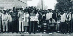 Black workers demonstrate