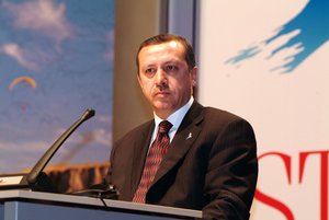  Tayyip Erdogan, Turkish Prime Minister address the I-PASS conference. 