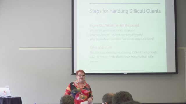 Kathy Drewien: Steps for Dealing with Difficult Clients