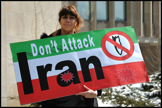 don't attack Iran peace in persia