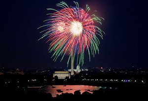 Independence Day Fireworks in the National Mall