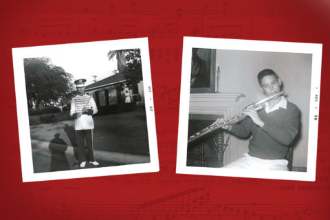 Edward Judd Zobelein‘s passion for music began with an early love of the flute and piccolo, which led to a lifelong appreciation of KUSC. (Photos/Courtesy of Linda Zobelein Koss)