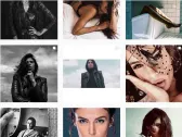 A screen shot of Iranian model Negzzia's Instagram account. Her photos got her in trouble in Iran.