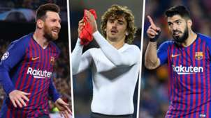 Lionel Messi Antoine Griezmann Luis Suarez Barcelona