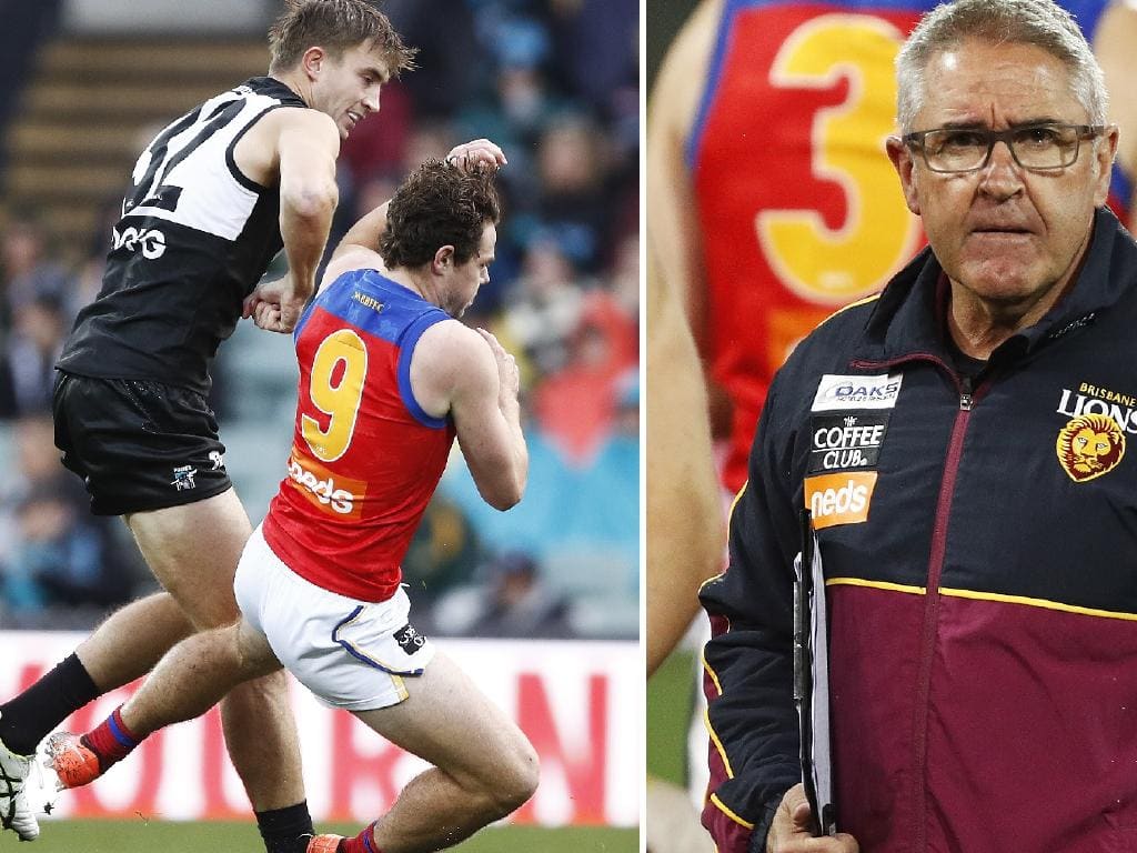 Lachie Neale was targeted by Port Adelaide on Sunday, and Brisbane coach Chris Fagan felt it was "over the top".