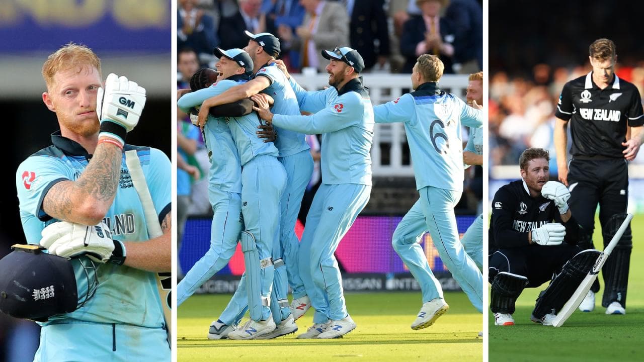 England win the World Cup after crazy battle with NZ.