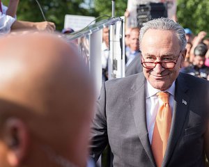 Sen Chuck Schumer Save Our Care Rally U.S. Capitol