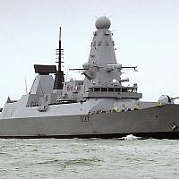 A file photo of the HMS Duncan, a Type 45 Destroyer, which will relieve HMS Montrose in the Persian Gulf as Iran threatens to disrupt shipping (Ben Sutton/UK Ministry of Defence via AP)