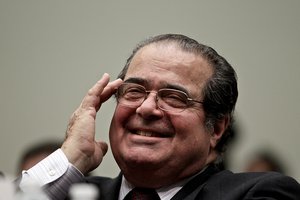 File - Supreme Court Associate Justice Antonin Scalia testifies before the House Judiciary Committee's Commercial and Administrative Law Subcommittee on Capitol Hill May 20, 2010 in Washington, DC.