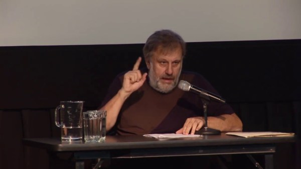 Slavoj Zizek speaks at NYU on Nov. 9, 2016 (the day after the election)