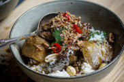 Beef cheek massaman curry.