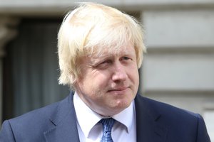 Boris Johnson, Secretary of State for Foreign and Commonwealth Affairs speaking to the media in London, 14 July 2016.