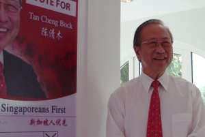 Dr. Tan Cheng Bock at home on Nomination Day