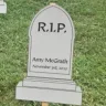 Image of gravestones tweeted by Mitch McConnell campaign.