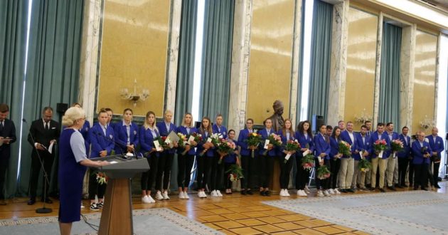 Festivitate de premiere a sportivilor ce au participat la Campionate Europene de canotaj de la Lucerna