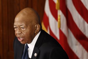 Rep. Elijah Cummings, D-Md., speaks during a luncheon at the National Press Club in Washington, Wednesday, Aug. 7, 2019.