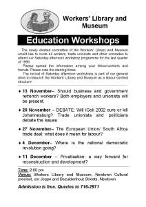 2000 (late) WLM workers workshops schedule