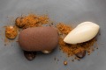 Chocolate, dulce de leche, buckwheat and cocoa nibs at The Gantry in Sydney.