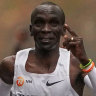 'Like first man on moon': Kipchoge smashes two-hour marathon barrier