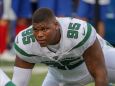 Jets rookie defensive tackle Quinnen Williams before a