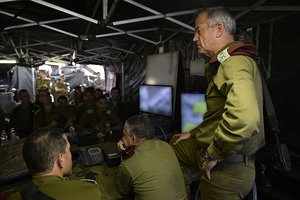 File - Chief of the General Staff Lt. Gen. Benny Gantz visited IDF bases in Judea and Samaria Tuesday as a part of Operation Brother’s Keeper.