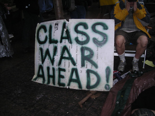 ows sign class war ahead