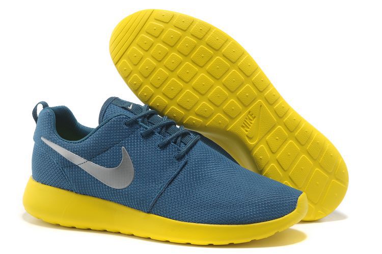 Nike Rosherun Navy Blue Yellow Mens Shoes,nike air max sale ,nike free,Factory Outlet,Clarks Shoes Discount On Sale, Free And Fast Shipping