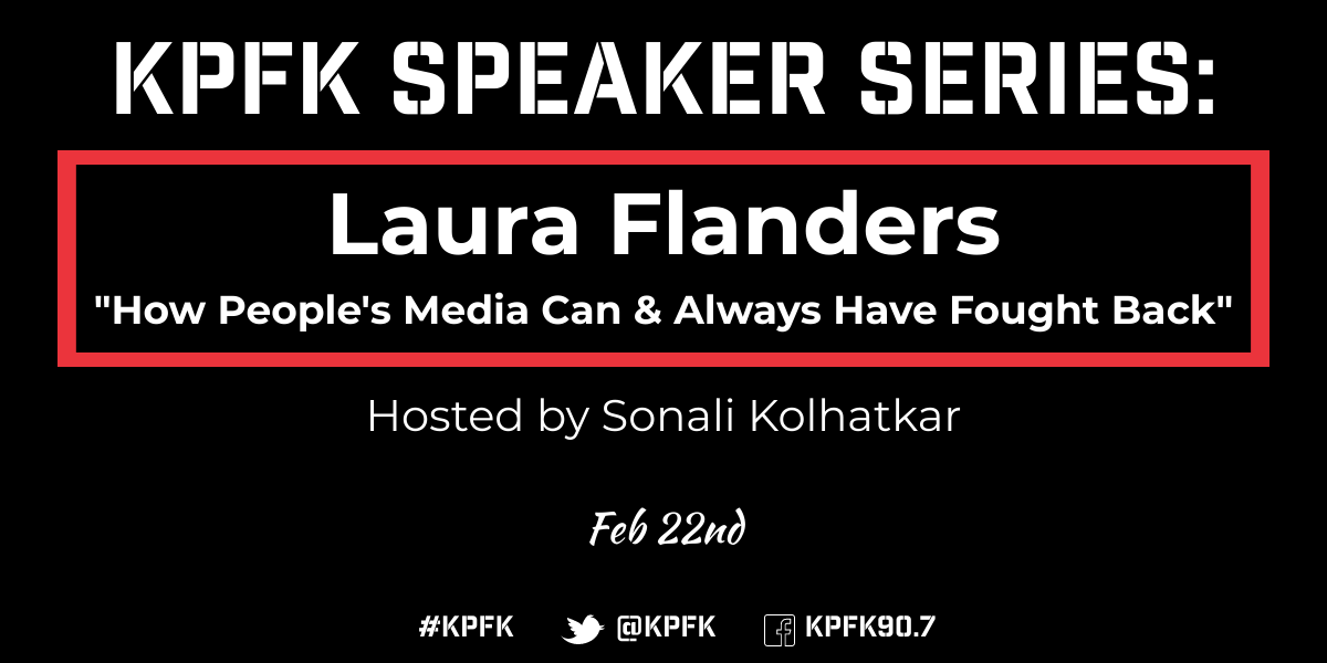 Laura Flanders- KPFK Speaker Series