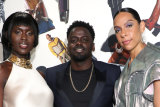 Stars Jodie Turner-Smith, Daniel Kaluuya and director Melina Matsoukas at Queen & Slim's UK Premiere.