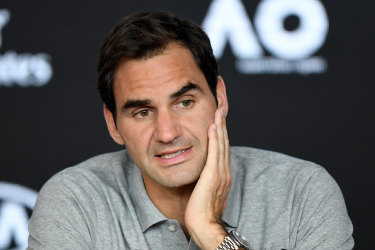 Roger Federer speaks about his semi-final loss to Novak Djokovic.