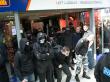 NA members outside the left luggage in Lime Street station