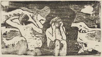 Paul Gauguin, ‘At the Black Rocks (Aux roches noires)’, in or after 1895