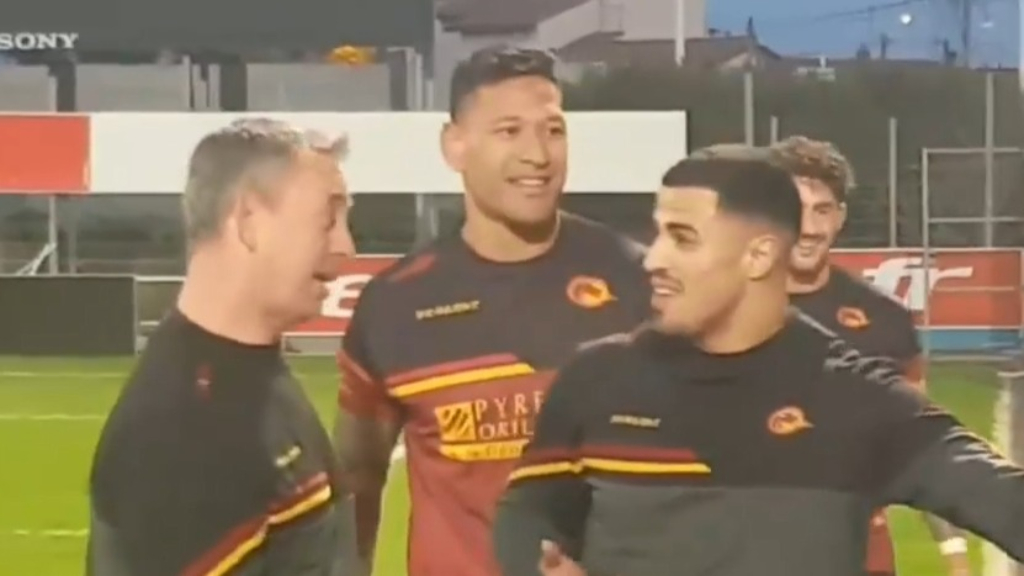 Folau meets Catalans fans