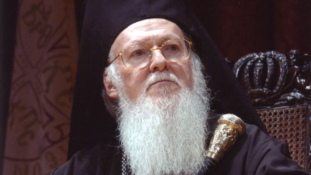 Portrait of Patriarch Bartholomew, Orthodox Archbishop of Constantinople-New Rome and Ecumenical Patriarch.