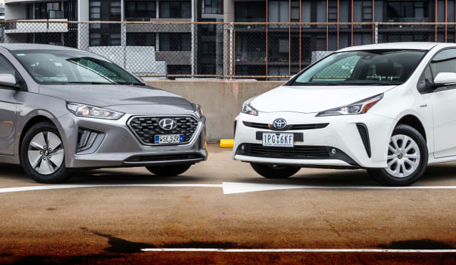 2020 Hyundai Ioniq v Toyota Prius comparison