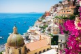 view of Positano with flowers - famous old italian resort, Italy Traveller Tours Oceania Mediterranean 2020Â Positano ...