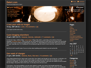 Daleri Dark theme for WordPress