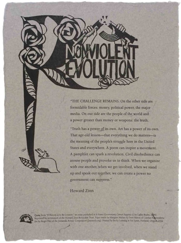 Veterans For Peace Broadside #3: Nonviolent Revolution