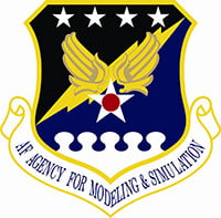 Air force agency for modeling and simulation logo