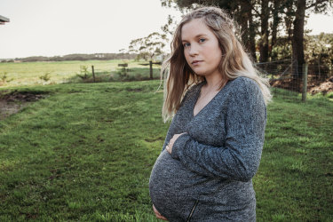 Cassidy Tackley is staying in a hotel in Launceston after her nearest hospital in Burnie closed due to a COVID-19 outbreak.