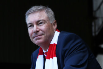 Sydney Swans chairman Andrew Pridham.